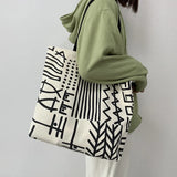 Canvas Shopper Eco Shopping Bags Large Shoulder Tote Bag for Woman Big Handbag