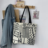 Canvas Shopper Eco Shopping Bags Large Shoulder Tote Bag for Woman Big Handbag