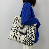Canvas Shopper Shoulder Tote Bag for Women Large Handbag