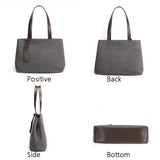 Women Canvas Shopping Bag High Handbag Girl Large-Capacity Shoulder Bag