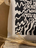 Y2K Graffiti Canvas Shopper Bag Eco Handbag Tote