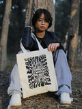 Y2K Graffiti Canvas Shopper Bag Eco Handbag Tote