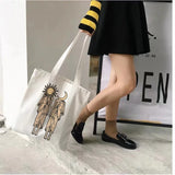 Universe Print Canvas Shopping Bag Eco Handbag Tote