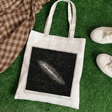 Universe Print Canvas Shopping Bag Eco Handbag Tote
