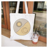 Universe Print Canvas Shopping Bag Eco Handbag Tote