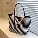 Women Canvas Shopping Bag YOUTH stripe Print Female Cotton Cloth Shoulder Bag