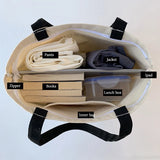 Canvas Shopping Bag Eco Reusable Foldable Shoulder Large Capacity Handbag