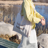 Beloved Embroidery Canvas Shoulder Bag for Women