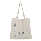 Canvas Shoulder Bag Large Capacity Totes Casual Handbags Girls Book Bags