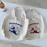 Cartoon Canvas Shoulder Bag for Girls