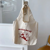 Cartoon Canvas Shoulder Bag for Girls