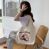 Cartoon Canvas Shoulder Bag for Girls