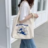 Cartoon Canvas Shoulder Bag for Girls