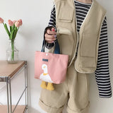 Yellow Duck Canvas Shoulder Bag for Girls