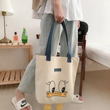 Yellow Duck Canvas Shoulder Bag for Girls