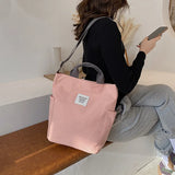 Canvas Shoulder Bag Vintage Crossbody Large Tote Bag
