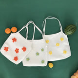 Lovely Flower Canvas Shoulder Bag for Women