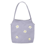 Lovely Flower Canvas Shoulder Bag for Women