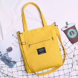 Canvas Shoulder Bag Large Capacity Women Shopping Bag Casual Tote