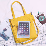 Canvas Shoulder Bag Large Capacity Women Shopping Bag Casual Tote