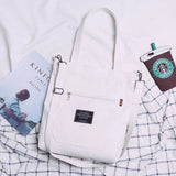 Canvas Shoulder Bag Large Capacity Women Shopping Bag Casual Tote