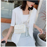 Women Canvas Shoulder Bag Daisy Print Messenger Bag