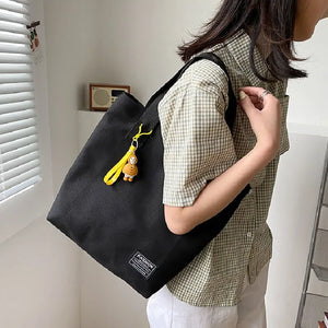 Canvas Shoulder Bag Print Casual Handbag Tote Bag Large Capacity Cotton Handbags