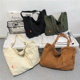 Canvas Shoulder Bag Student Shool Bags Women's Large Handbags Ladies Casual Tote