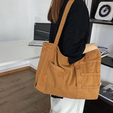 Canvas Shoulder Bag Student Shool Bags Women's Large Handbags Ladies Casual Tote