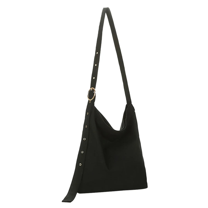 Canvas Shoulder Bag for Women Crossbody Handbag Tote Zipper Messenger Girls
