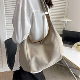 Women Canvas Shoulder Bag Female Retro Crossbody Bag Thick Cloth Ladies Handbag