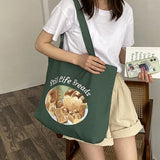 Canvas Shoulder Bag Cotton Fabric Handbag