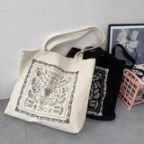 Women Canvas Shoulder Bag Casual Handbag Tote Bag Large Capacity