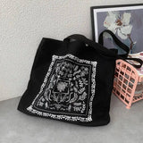 Women Canvas Shoulder Bag Casual Handbag Tote Bag Large Capacity