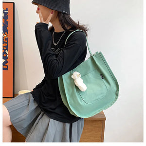 Canvas Shoulder Bag Women Shopping Handbag Tote Books Bag for Girls