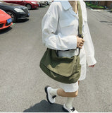 Women Canvas Shoulder Bag Leisure Handbags And Purse Crossbody Bags