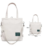 Women Canvas Shoulder Bag Letter Printing Cotton Cloth Handbags Tote Books Bag