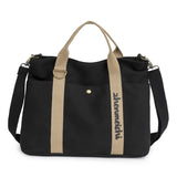 London Books Print Canvas Shoulder Bag Women Casual Handbag Tote Beach Shopping