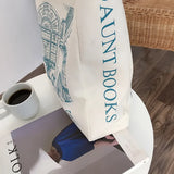 Women Canvas Shoulder Bag London Daunt Books Daily Shopping Bags