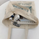 Women Canvas Shoulder Bag London Daunt Books Shopping Bags