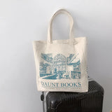 Women Canvas Shoulder Bag London Daunt Books Shopping Bags
