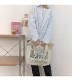 Canvas Shoulder Bag London Daunt Books Daily Shopping Bags Large Tote For Girls