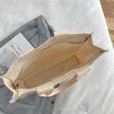 Canvas Shoulder Bag London Tea Shopping Bags Book Bag Large Capacity