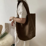 Canvas Shoulder Bag Large Capacity Street Tote Bag