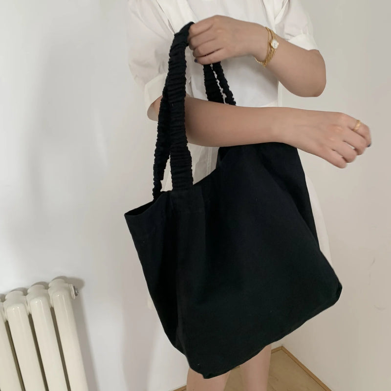 Canvas Shoulder Bag Large Capacity Street Tote Bag