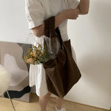 Canvas Shoulder Bag Large Capacity Street Tote Bag