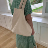 Canvas Shoulder Bag Large Capacity Street Tote Bag