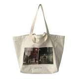Canvas Shoulder Bag Prado Museum Pictures Printing Tote Casual Handbags