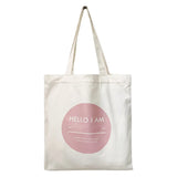 Canvas Shoulder Bag Print Ladies Shopping Bags Cotton Fabric Handbags Tote