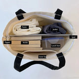 Romantic Paris Print Women Canvas Shoulder Bag Large Capacity Tote Handbag